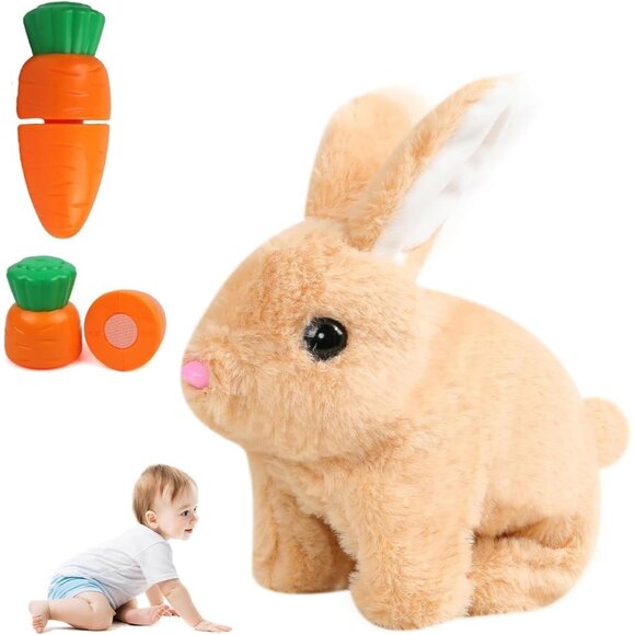 Adorable Easter Bunny Realistic Toy with Interactive Features Kids Toys - Picture 1 of 6